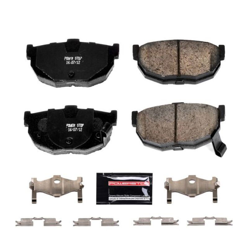 PowerStop z23-323 | Power Stop 94-06 Hyundai Elantra Rear Z23 Evolution Sport Brake Pads w/Hardware; 1994-2006