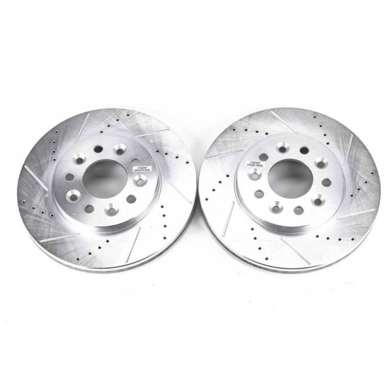 PowerStop ar85101xpr | Power Stop 04-07 Ford Freestar Front Evolution Drilled & Slotted Rotors - Pair; 2004-2007