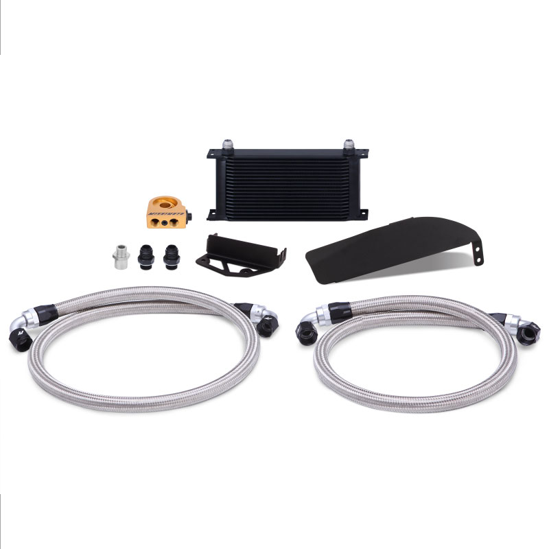 Mishimoto mmoc-ctr-17tbk | 2017+ Honda Civic Type R Direct Fit Oil Cooler Kit - Black; 2017-2020