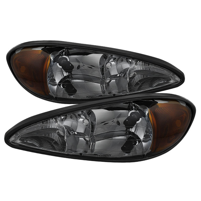 SPYDER 9023521 | Xtune Pontiac Grand Am 99-05 Crystal Headlights Smoke HD-JH-PGAM99-AM-SM; 1999-2005