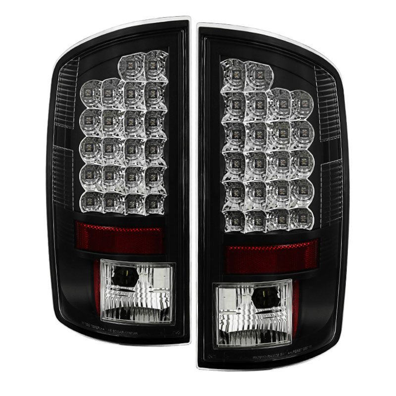 SPYDER 5002617 | Spyder Dodge Ram 1500 LED Tail Lights - Black - (ALT-YD-DRAM06-LED-BK); 2007-2008