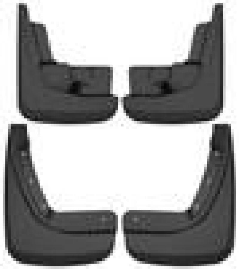 Husky Liners 58506 | 20-21 Ford Explorer Front and Rear Mud Guard Set - Black; 2020-2021