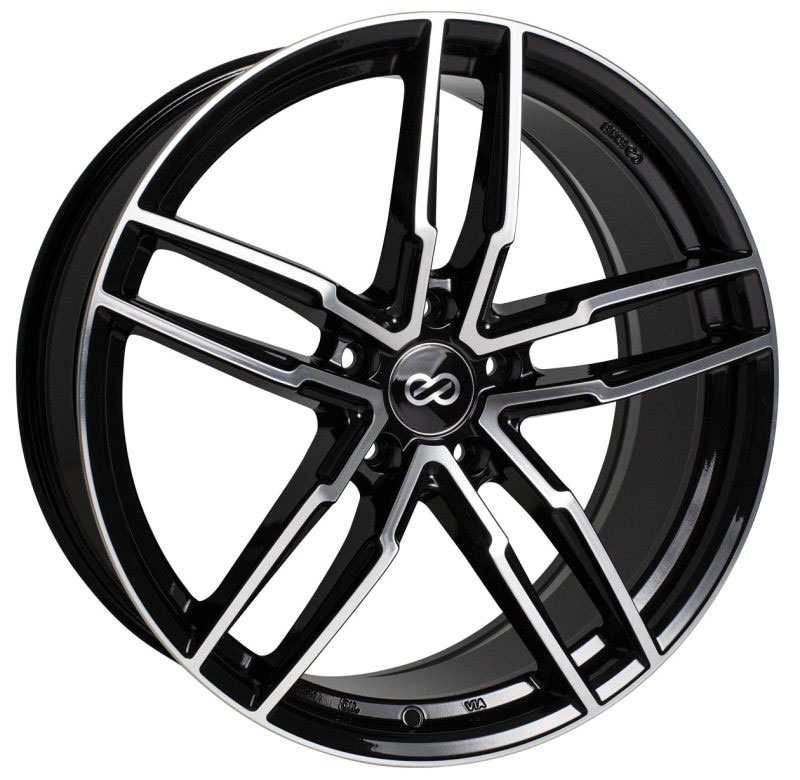 Enkei 511-880-3140bkm | SS05 18x8.0 5x108 40mm Offset Black Machined Wheel