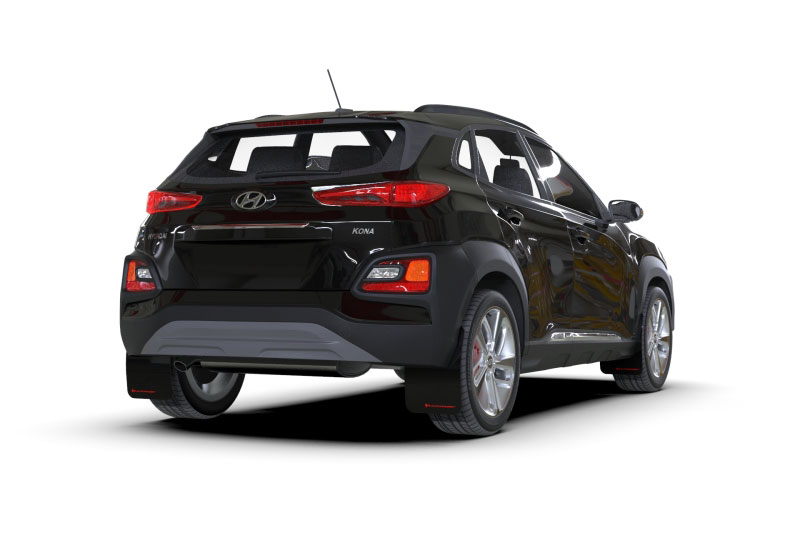 Rally Armor mf63-ur-blk/rd | 2018-21 Hyundai Kona Black UR Mud Flap Red Logo; 2018-2022