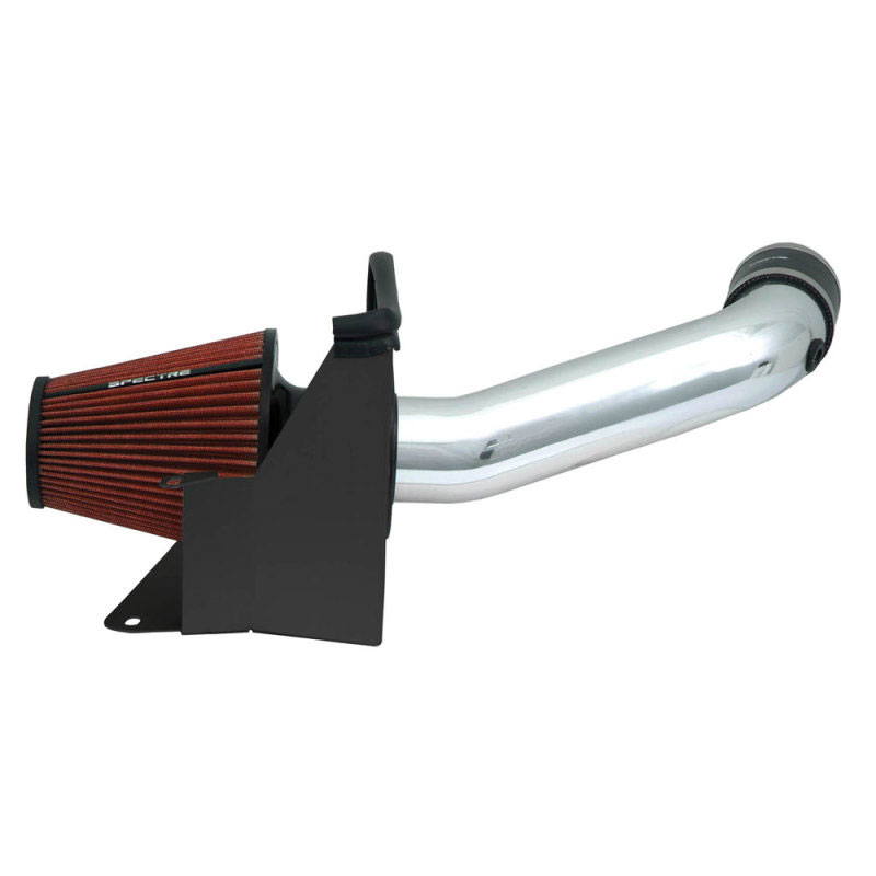 Spectre 9944 | 07-11 Jeep Wrangler V6-3.8L F/I Air Intake Kit - Polished w/Red Filter; 2007-2011