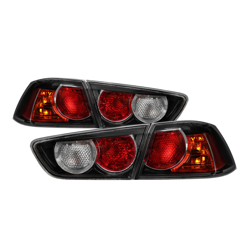 SPYDER 9937323 | xTune Mitsubishi Lancer 08-15 OE Style Tail Lights - Black ALT-JH-MLEVO08-OE-BK; 2008-2015