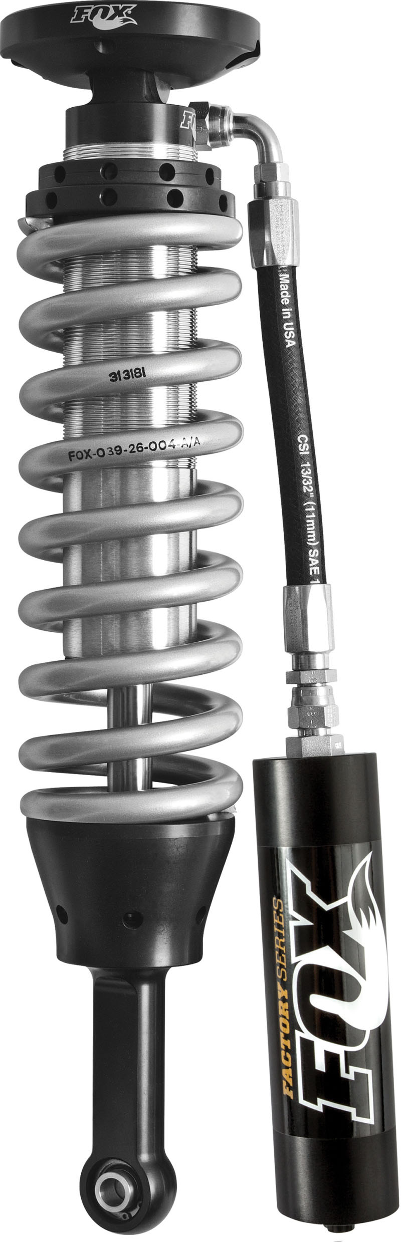 FOX 880-02-367 | Fox 07+ Tundra 2.5 Factory Series 6.01in. Remote Reservoir Coilover Shock Set - Black/Zinc; 2007-2022