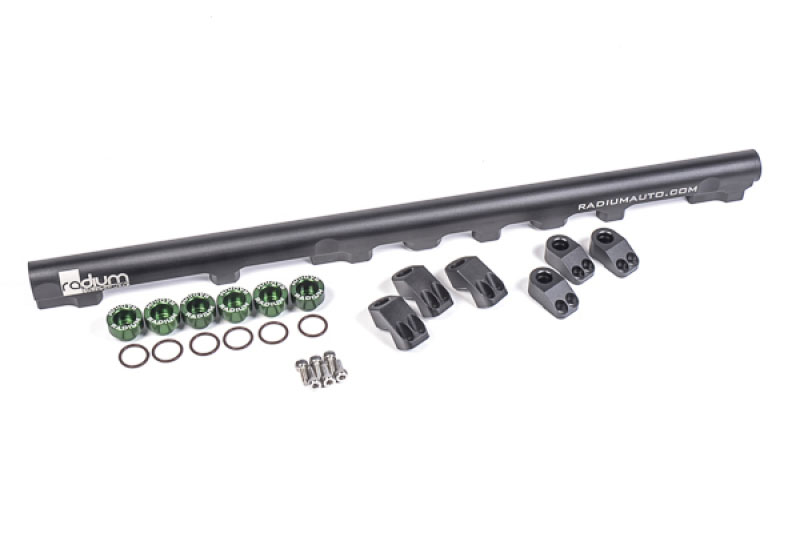 Radium Engineering 20-0235 | Toyota 1JZ-GTE non-VVTi Engine Top Feed Fuel Rail; 1986-1992