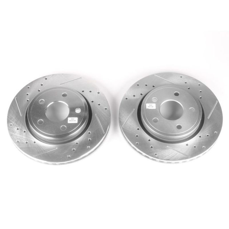 PowerStop ar8792xpr | Power Stop 06-10 Jeep Commander Front Evolution Drilled & Slotted Rotors - Pair; 2006-2010