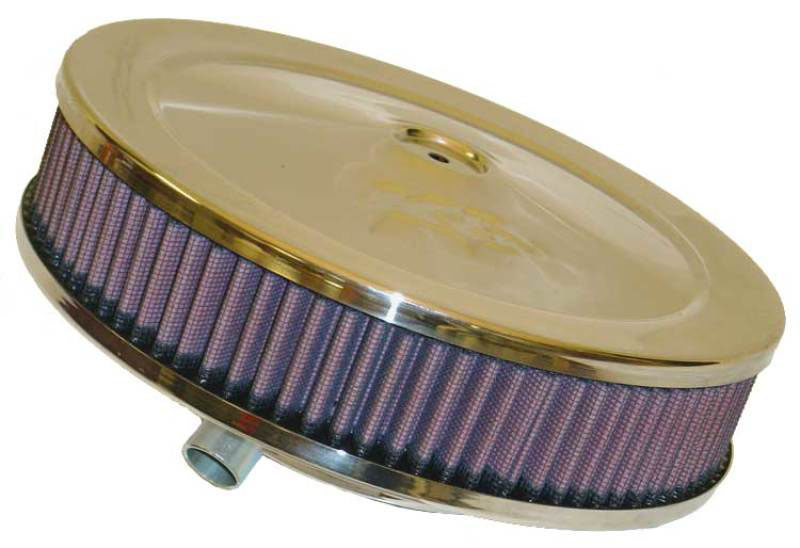 K&N Engineering 601110 | K&N Custom Oval Race Filter 5-1/8in FLG / 9in OD x 3-3/8in HW/VENT