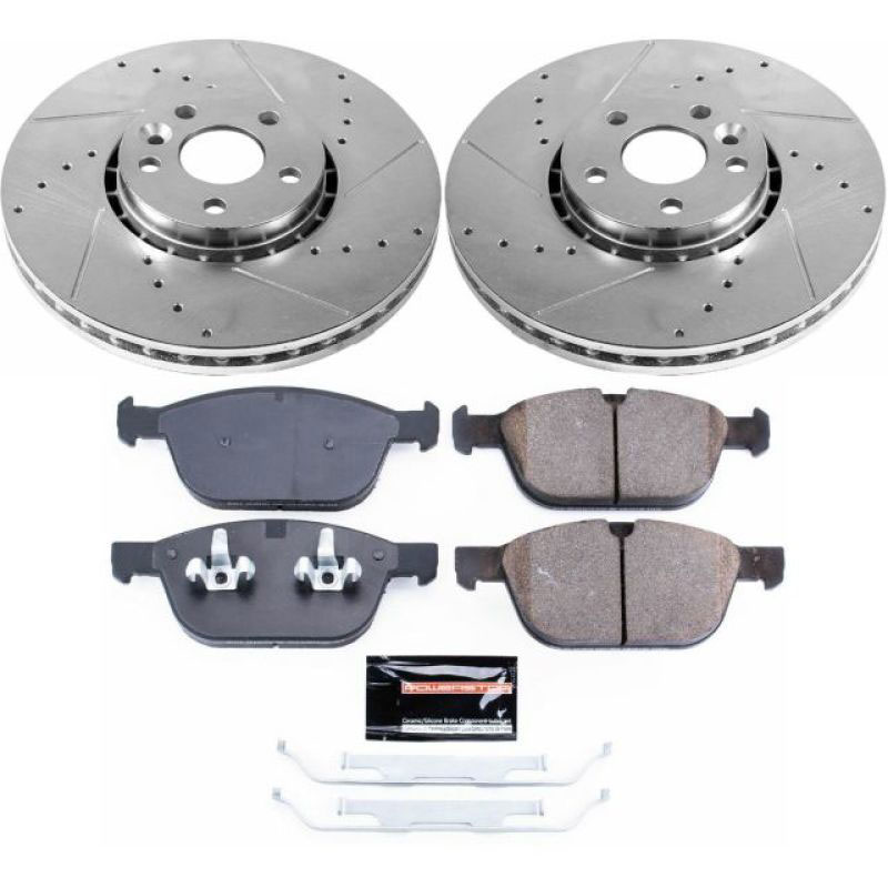 PowerStop k5702 | Power Stop 10-15 Volvo XC60 Front Z23 Evolution Sport Brake Kit; 2010-2015