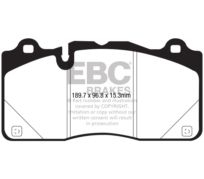 EBC dp33050c | 16-18 Cadillac CTS-V Redstuff Ceramic Low Dust Front Brake Pads; 2016-2018