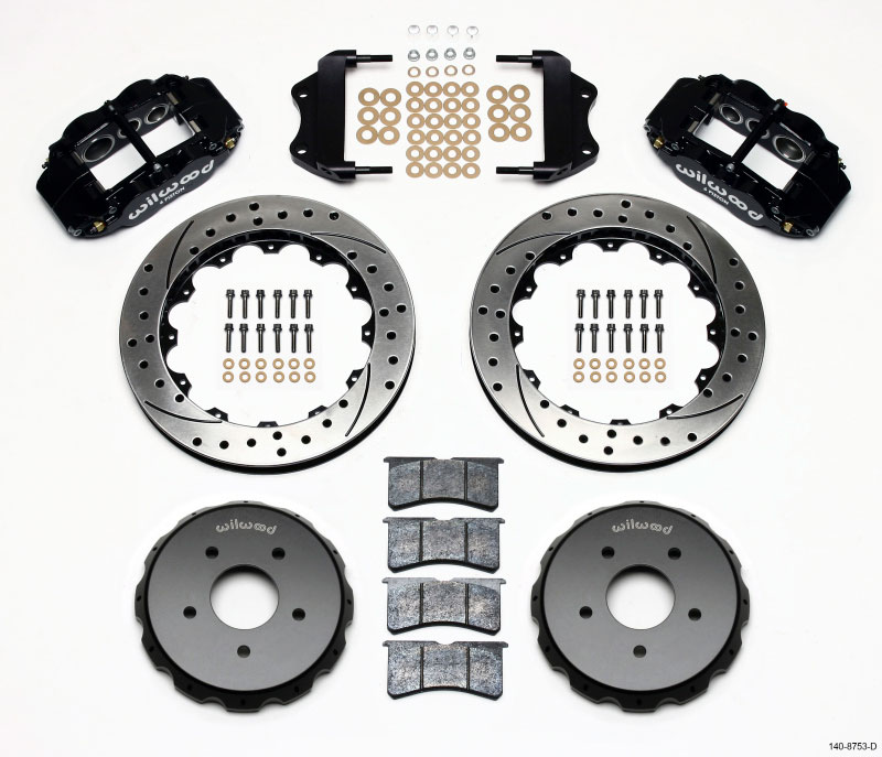 Wilwood 140-8753-d | Narrow Superlite 6R Front Hat Kit 13.06in Drilled 2004-2006 Pontiac GTO; 2004-2006