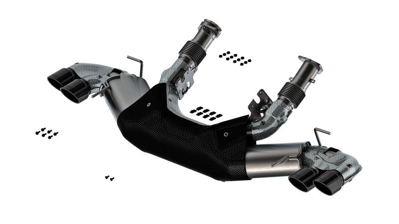 Borla 140840bc | 20-24 Chevy Corvette 6.2L V8 AT w/o NPP 3in S-Type Catback Exhaust - Black Chrome Tips; 2020-2024