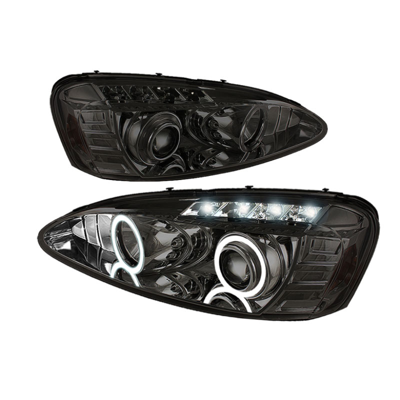 SPYDER 5011688 | Spyder Pontiac Grand Prix Halo LED ( Replaceable LEDs ) Projector Headlights - Smoke - (PRO-YD-PGP04-HL-SMC); 2004-2008