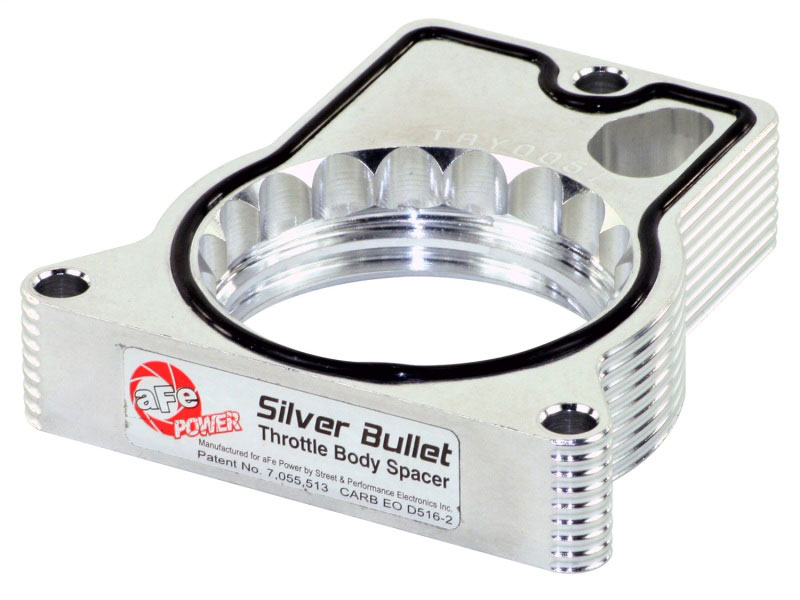 aFe 46-34005 | Silver Bullet Throttle Body Spacers TBS GM C/K 1500/2500/3500 96-00 V8-5.0L 5.7L; 1996-2000