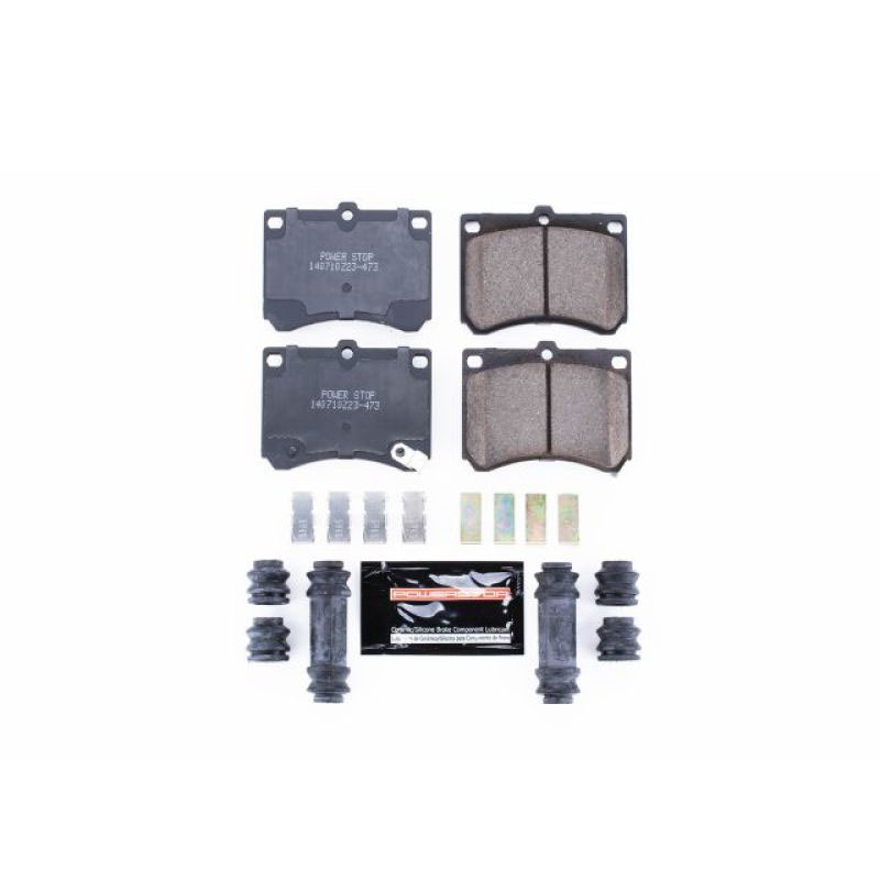 PowerStop z23-473 | Power Stop 91-03 Ford Escort Front Z23 Evolution Sport Brake Pads w/Hardware; 1991-2003