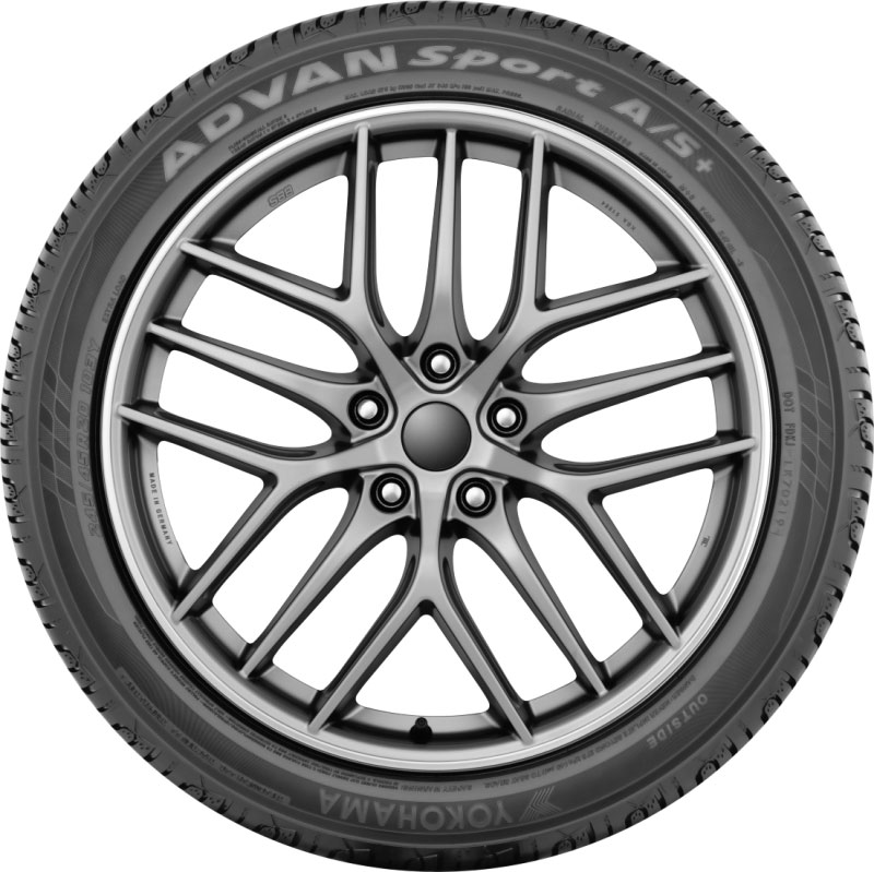 Yokohama Tire 110140673 | Yokohama Advan Sport A/S+ Tire - 265/35R21 101Y