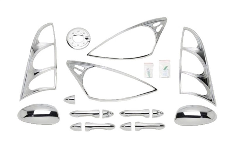 Putco 405070 | 00-04 Ford Focus (4 Door) DH/MC/TL/HL/FTC Chrome Trim Accessory Kits; 2004-2004