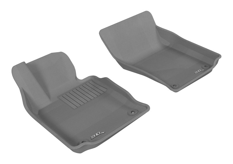 3D Maxpider l1po00611501 | 3D MAXpider 2010-2016 Porsche Panamera Kagu 1st Row Floormat - Gray; 2010-2016