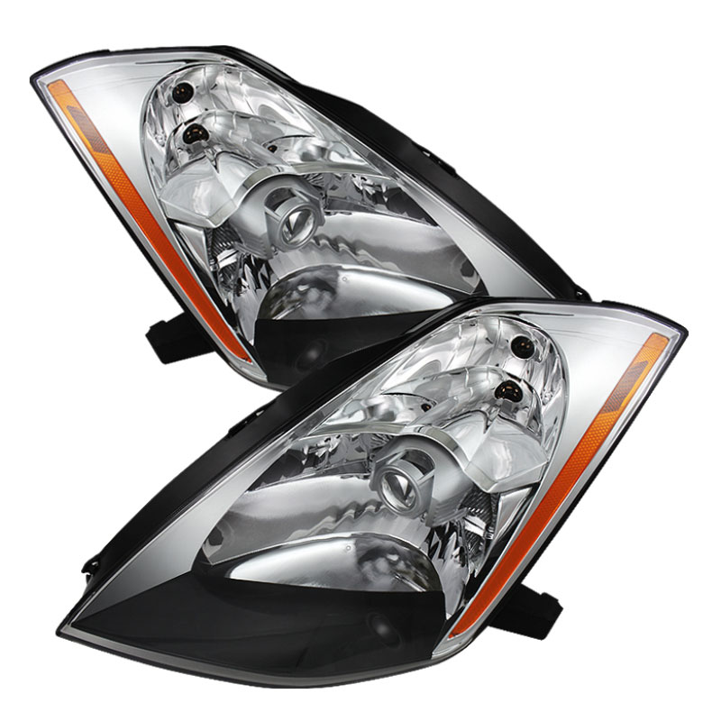 SPYDER 9025532 | Xtune Nissan 350Z 03-05 (Hid Model Only) Crystal Headlights Chrome HD-JH-N350Z-HID-C; 2003-2005