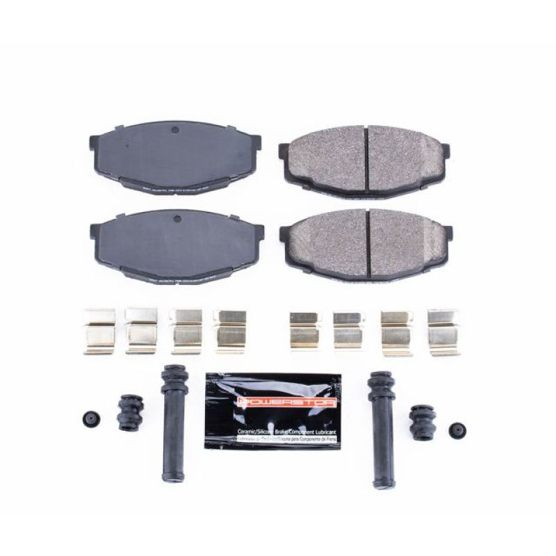 PowerStop z23-207 | Power Stop 87-95 Toyota Pickup Front Z23 Evolution Sport Brake Pads w/Hardware; 1987-1995