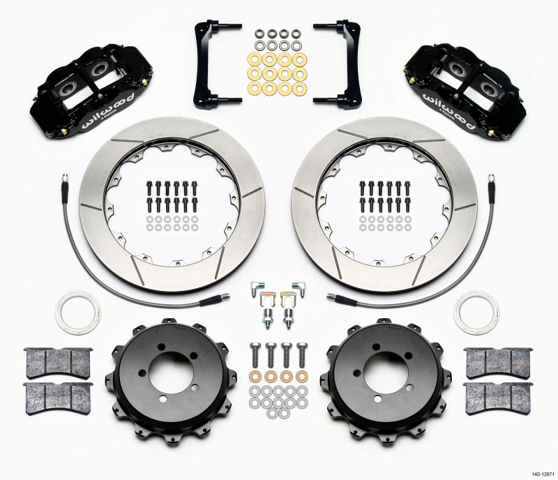 Wilwood 140-12871 | Narrow Superlite 4R Rear Kit 12.88in 2012-Up Toyota / Scion FRS w/Lines; 2012-2021