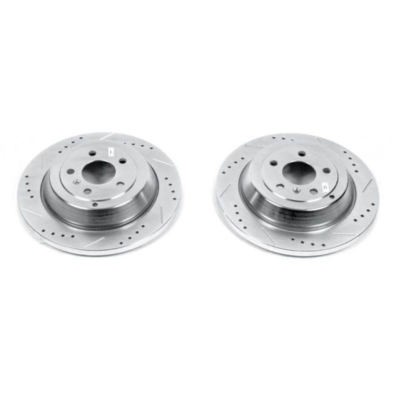 PowerStop ebr677xpr | Power Stop 07-09 Mercedes-Benz ML320 Rear Evolution Drilled & Slotted Rotors - Pair; 2007-2009