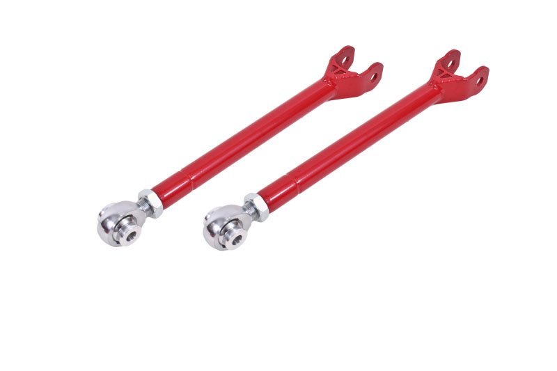 BMR Suspension lta111r | BMR 08-17 Challenger Lower Trailing Arms w/ Single Adj. Rod Ends - Red; 2008-2017