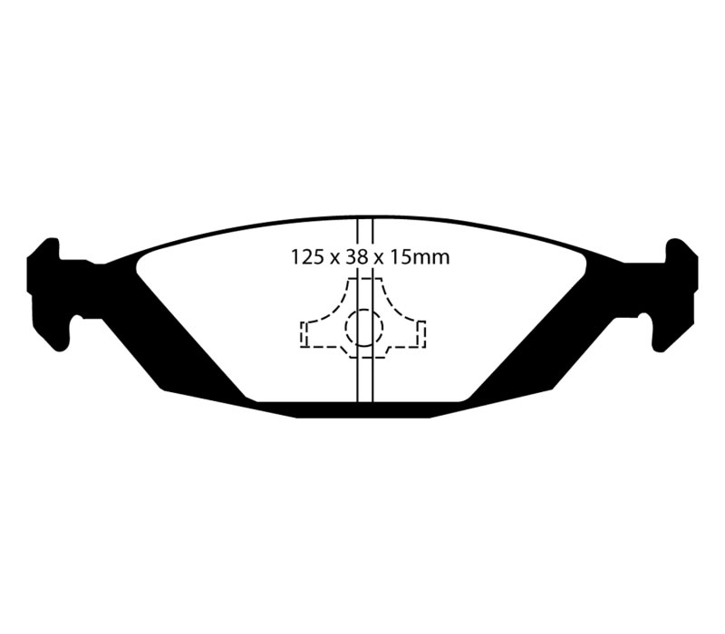 EBC ud322 | 88-90 Saab 900 2.0 Ultimax2 Rear Brake Pads; 1988-1990