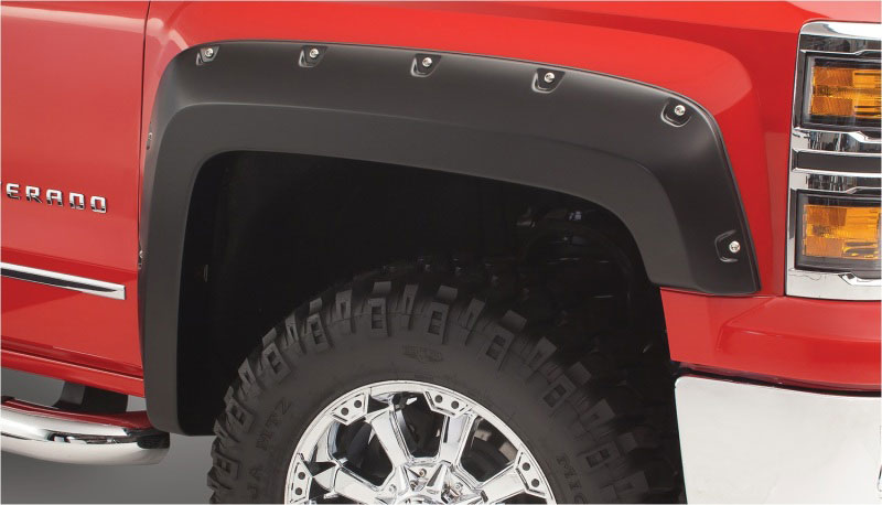 Bushwacker 40972-02 | 16-18 GMC Canyon Pocket Style Flares 4pc 6ft Bed - Black; 2016-2018