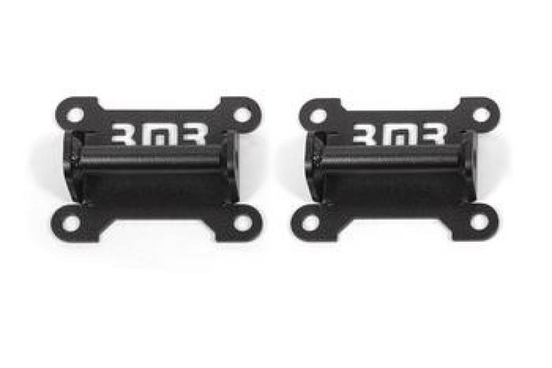 BMR Suspension mm341h | BMR 98-02 Chevrolet Camaro Motor Mount Kit (Solid Steel) - Black Hammertone; 1998-2002