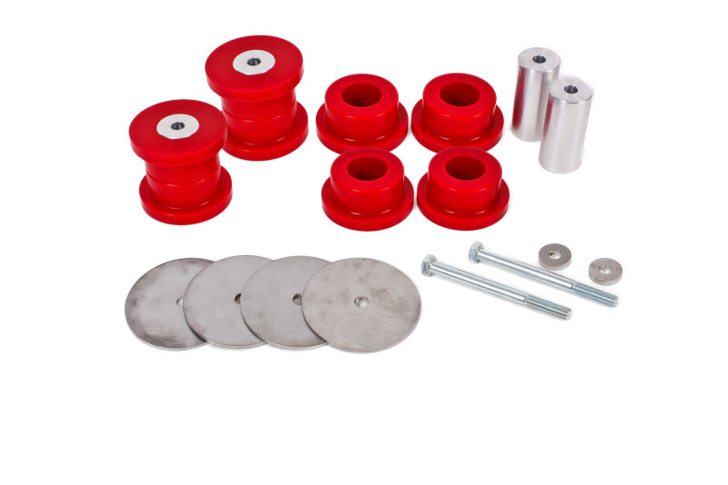 BMR Suspension bk061 | BMR 16-17 6th Gen Camaro Rear Cradle Bushing Kit (Polyurethane) - Red; 2016-2024