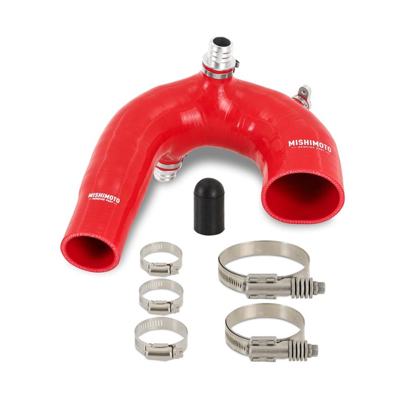 Mishimoto mmhoserzr16aird | 2016+ Polaris RZR XP Turbo Silicone Intake J-Tube - Red; 2016-2023