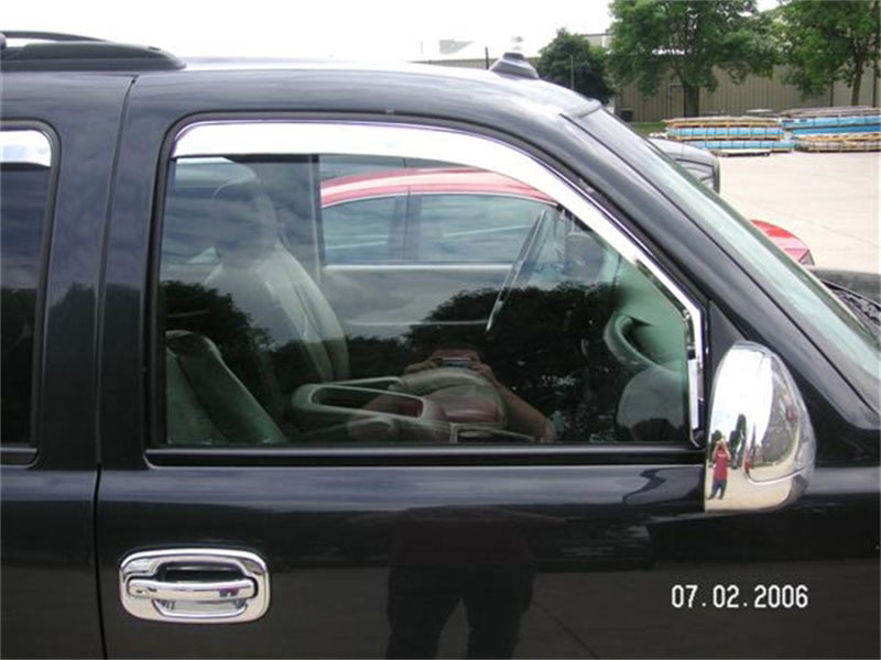 Putco 480015 | 00-06 Chevrolet Tahoe (Front Only) Element Chrome Window Visors; 2006-2006