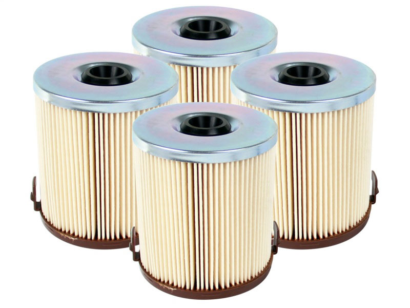 aFe 44-FF009-MB | Pro GUARD D2 Fuel Filter 94-97 Ford Diesel Trucks V8 7.3L (td-di) (4 Pack); 1994-1997