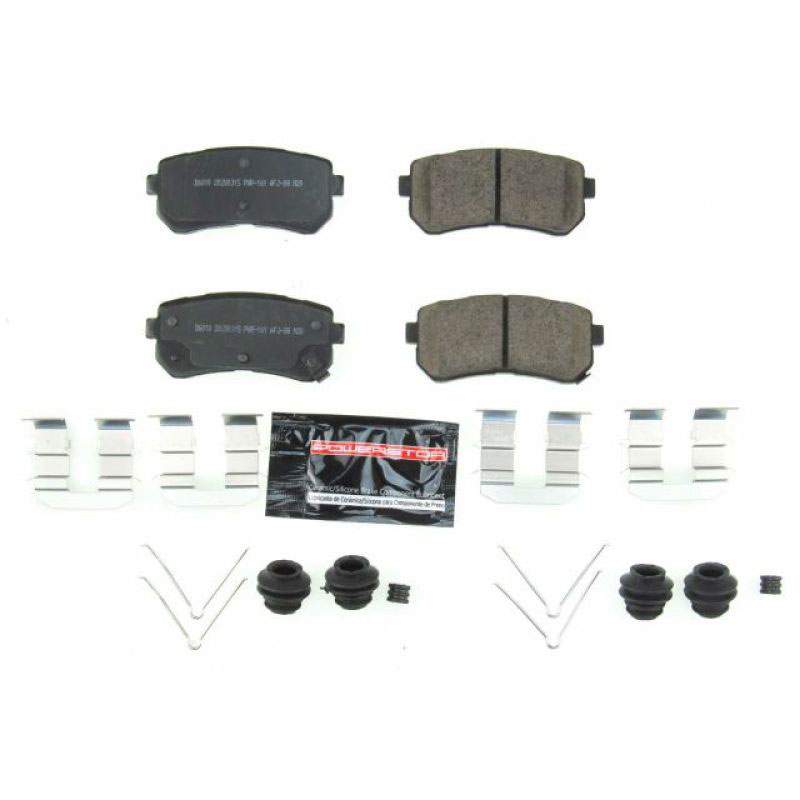 PowerStop z23-6010 | Power Stop 18-19 Hyundai Kona Rear Z23 Evolution Sport Brake Pads w/Hardware; 2018-2022