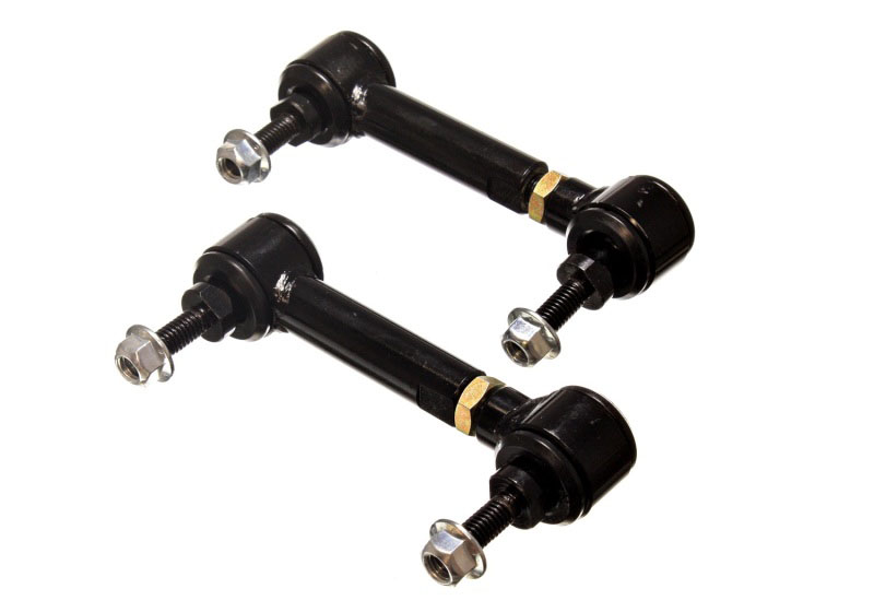 Energy Suspension 9.8169g | Universal Black 3-3/4in-4-3/4in inAin Range Pivot Style End Link Set