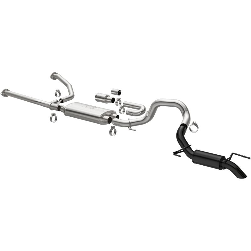 Magnaflow 19625 | MagnaFlow 2023 Toyota Sequoia Overland Series Black Axle-Back Exhaust; 2023-2023