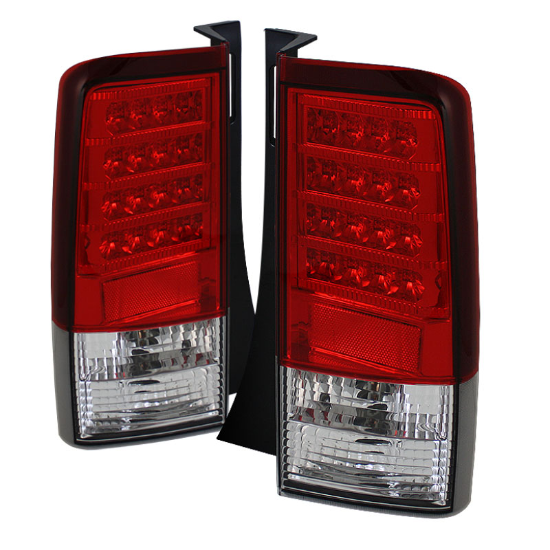 SPYDER 5042750 | Spyder Scion XB Version 2 LED Tail Lights - Red Clear - (ALT-YD-TSXB03-LED-V2-RC); 2003-2007