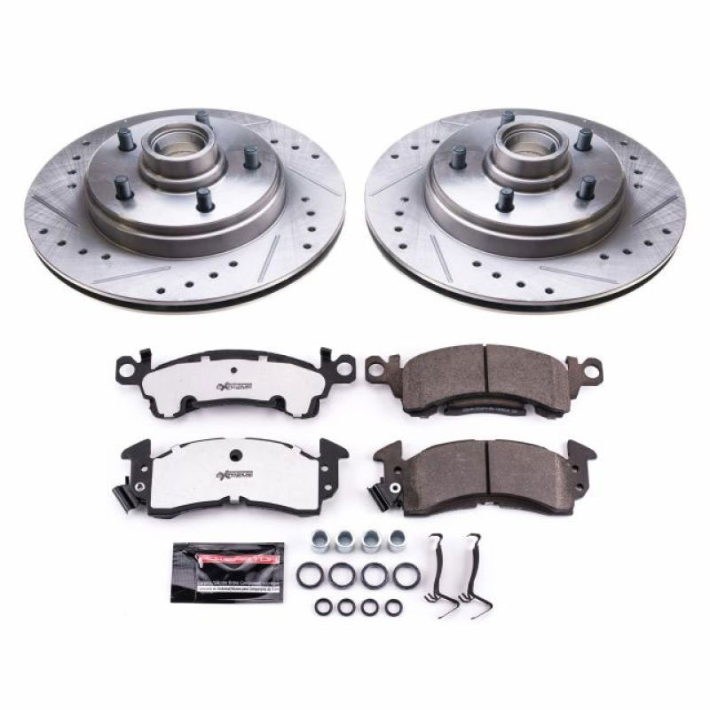 PowerStop k4535-26 | Power Stop 85-89 Buick Electra Front Z26 Street Warrior Brake Kit; 1985-1989