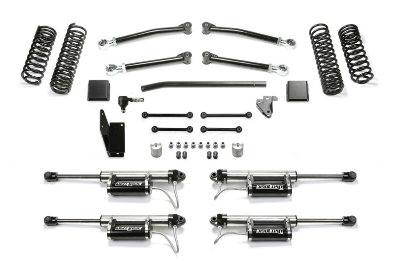 Fabtech k4168dl | 2020 Jeep Gladiator JT 6 Cyl 4WD 3in Trail System w/DL 2.25 Resi Shocks; 2020-2024