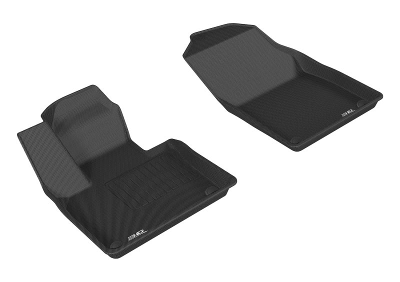 3D Maxpider l1vv02011509 | 3D MAXpider 2015-2019 Volvo XC90 Kagu 1st Row Floormat - Black; 2015-2019