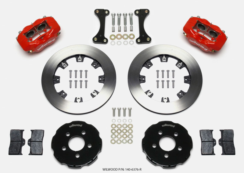 Wilwood 140-6376-r | Forged Dynalite Front Hat Kit 12.19in Red 00-04 PT Cruiser/03-04 SRT/4; 2000-2004