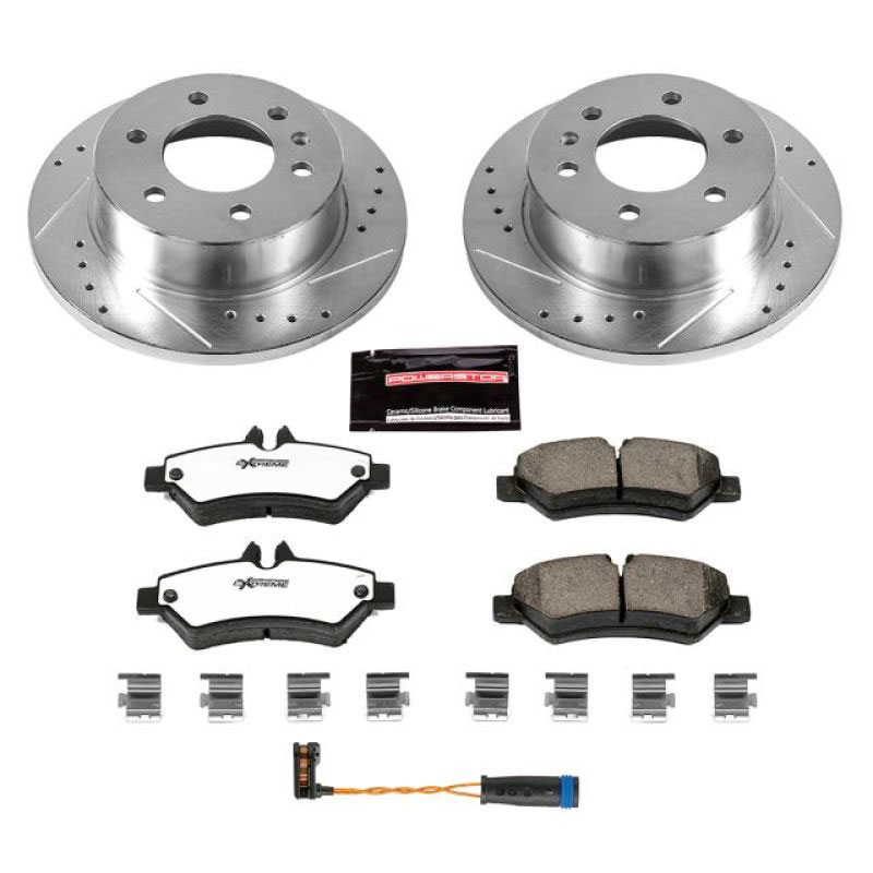 PowerStop k6198-36 | Power Stop 07-09 Dodge Sprinter 3500 Rear Z36 Truck & Tow Brake Kit; 2007-2009