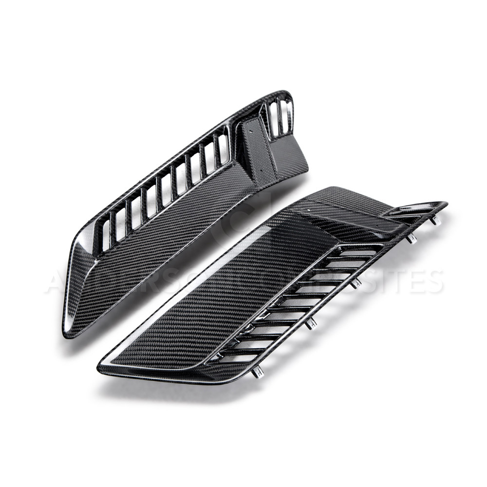 Anderson Composites AC-FFI14CHC7-Z6 | Corvette C7 Z06 Carbon Fiber Fender Inserts; 2015-2019