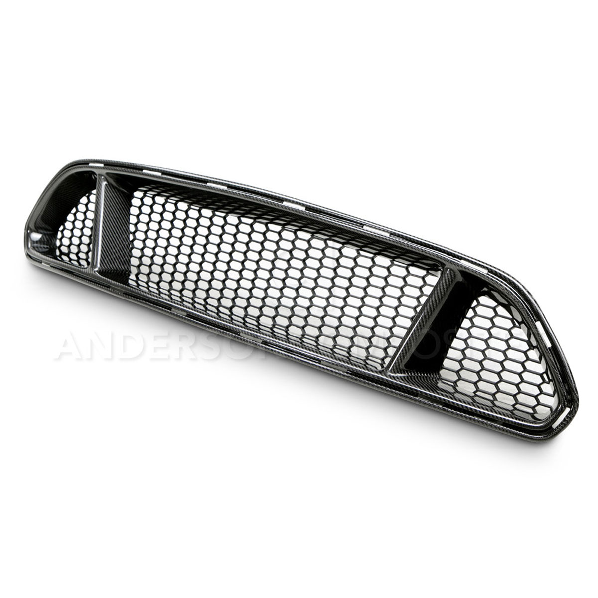 Anderson Composites AC-FG15FDMU-GT | Mustang Carbon Fiber Front Upper Grille Type-Gt; 2015-2017