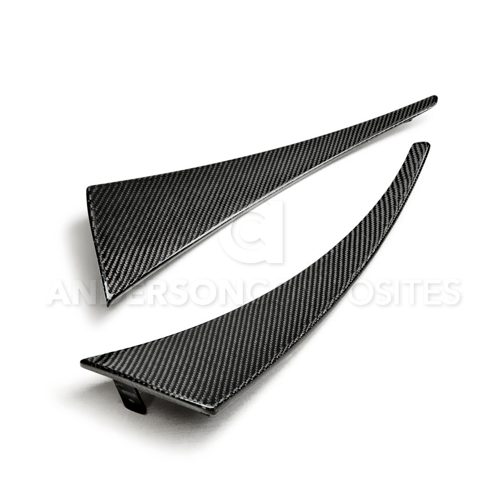 Anderson Composites AC-FMG14CHC7-OE | Corvette C7 Stingray/Z06 Carbon Fiber Front Mud Flaps; 2014-2019