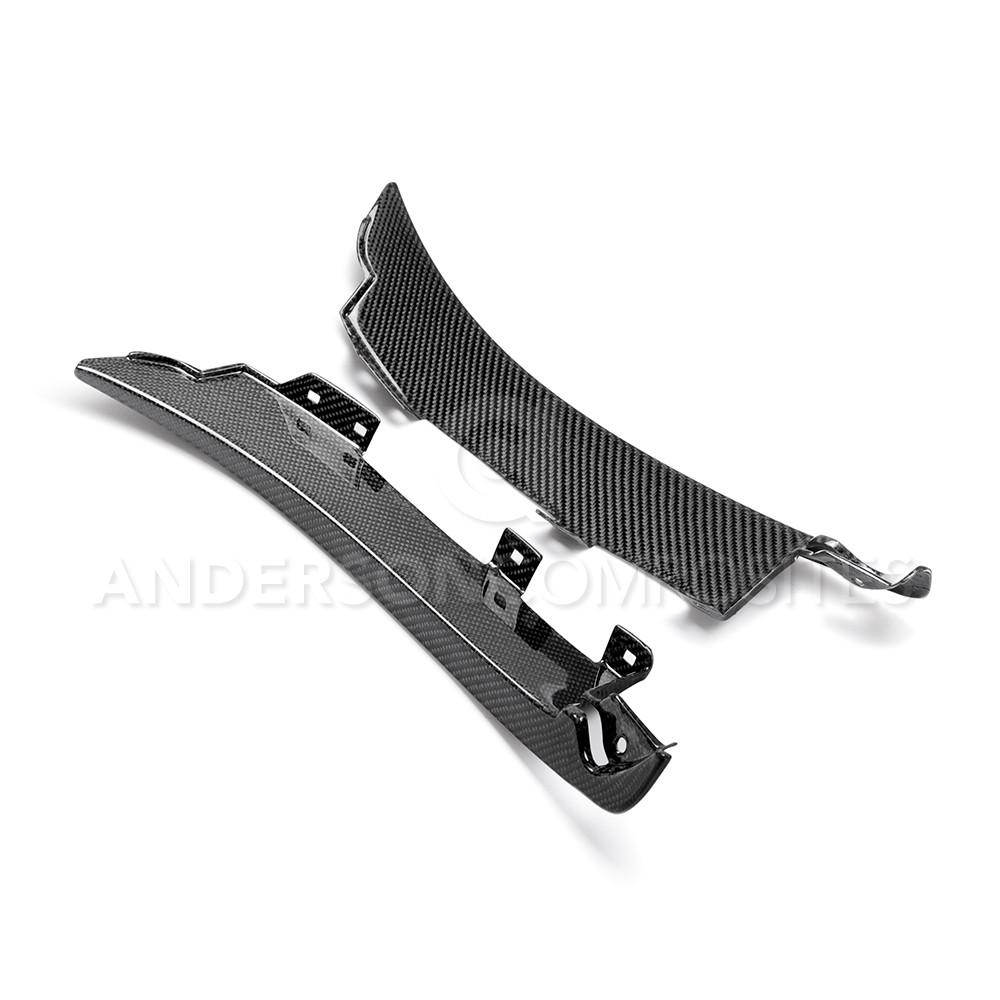 Anderson Composites AC-FSG15MU350 | Mustang GT350 Carbon Fiber Rear Splash Guards; 2015-2018