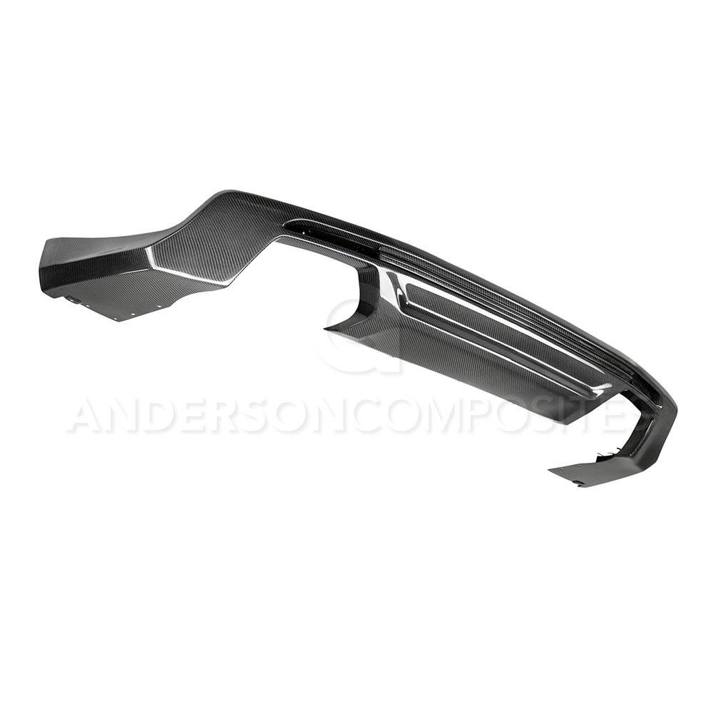 Anderson Composites AC-RL17CHCAMZL-LE | Camaro ZL1 Carbon Fiber Rear Valance Diffuser Type-OE; 2017-2021